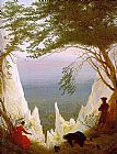 Chalk Cliffs on Rugen by Caspar David Friedrich